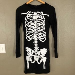 Misguided Skeleton Bodycon Dress - NWOT